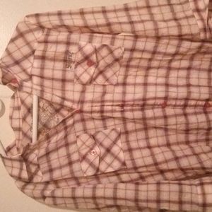 Ladies xl long sleeve button down shirt brand name 7